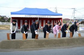 写真:和光市駅北口土地区画整理事業起工式の様子