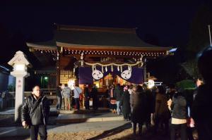 写真：下新倉氷川神社の初詣