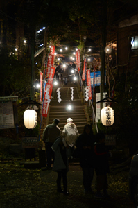 写真：きれいに飾られた入口