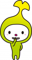 イラスト：人差し指を立てて「しーっ（静かに）」と言っているわこうっち