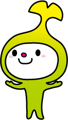 イラスト：両手を挙げて、右上を見ているわこうっち