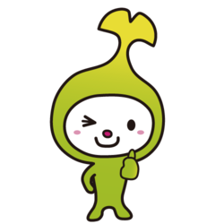 イラスト：左手でグーとしてウインクするわこうっち