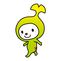 イラスト：左に振り向くわこうっち