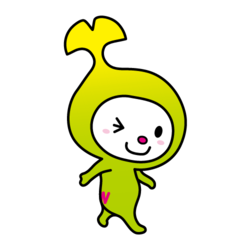 イラスト：右に振り向くわこうっち