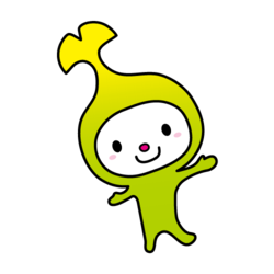 イラスト：両手を広げてホーズをとるわこうっち