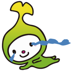 イラスト：うれし涙を流しながら飛んでいるわこうっち