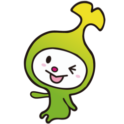 イラスト：ウインクして舌を出し笑っているわこうっち
