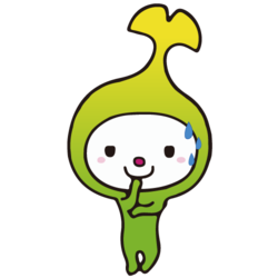 イラスト：にやりとして冷や汗をかくわこうっち