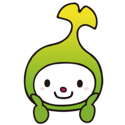 イラスト：親指を立ててグーとするわこうっち（顔のみ）