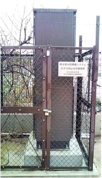写真：白子川　向山水位観測所