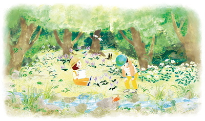 イラスト：みどりの基本計画表紙の絵