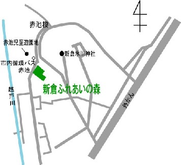 地図：新倉ふれあいの森