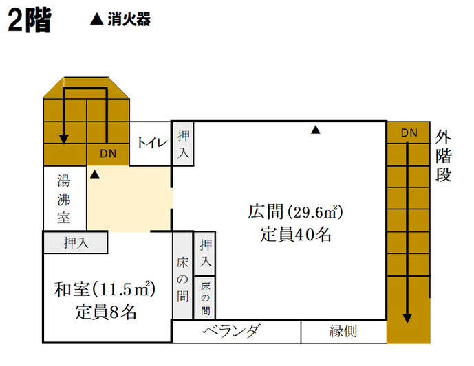 地図：2階案内図