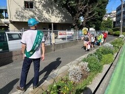 あいさつ運動のようす