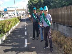 あいさつ運動のようす