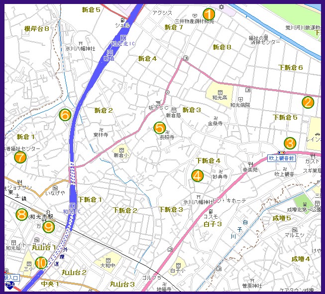 地図：庭先販売所