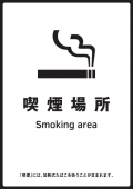 写真：標識　特定喫煙場所