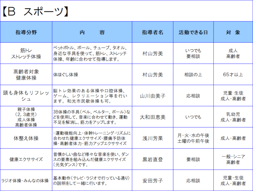 スポーツ