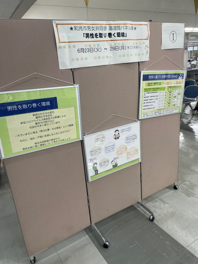 男女共同参画週間パネル展