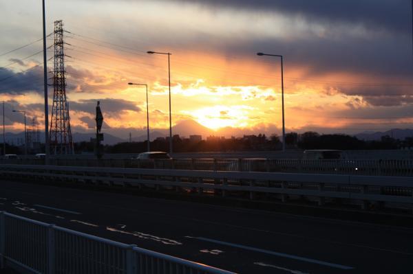 写真:富士の夕景