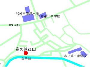 地図：越後山周辺