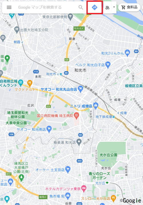 画面：Google マップ