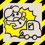 イラスト：交通事故負傷者