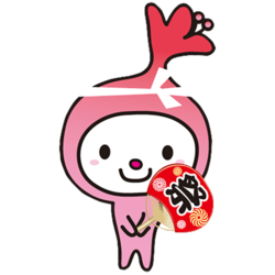 イラスト：祭うちわを持ったさつきちゃん