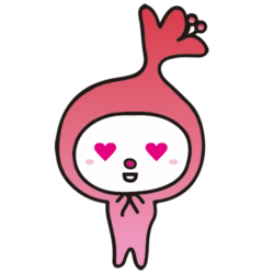 イラスト：目がハートになったさつきちゃん