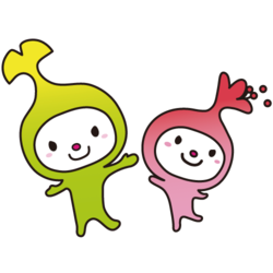 イラスト：応援するわこうっちとさつきちゃん