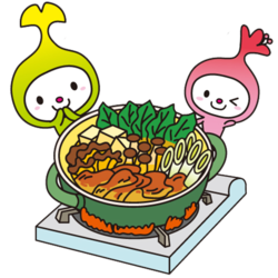 イラスト：鍋とわこうっちとさつきちゃん