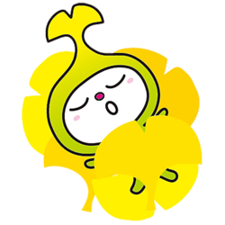 イラスト：いちょうと寝ているわこうっち