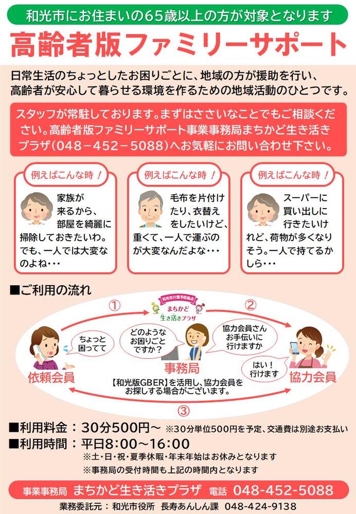 高齢者版ファミリーサポートセンター事業