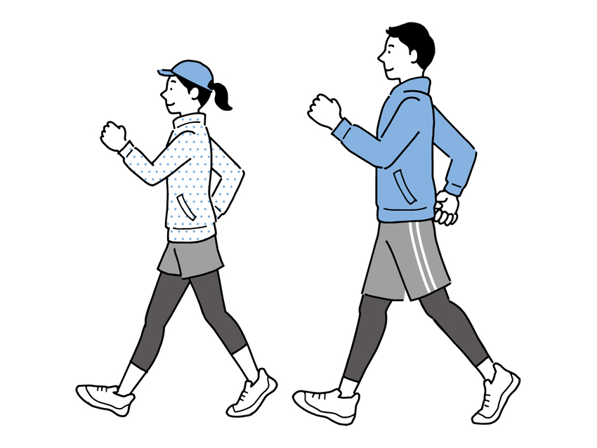 画像：歩いている人