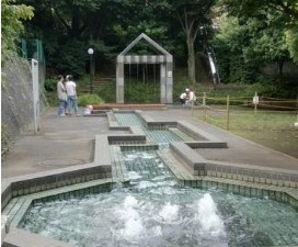 柿ノ木坂児童公園の遊水施設の写真