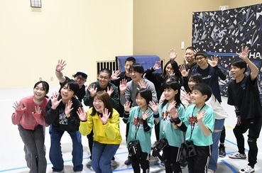 広沢複合施設わぴあでの撮影時の写真