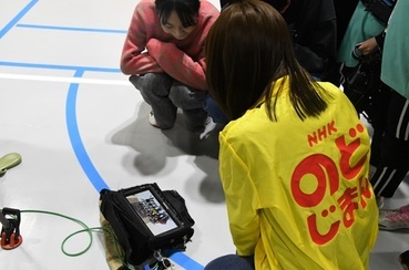 広沢複合施設わぴあでの撮影時の写真