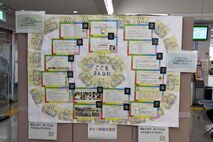 市役所1階ロビー展示の様子