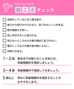 聞こえのチェック