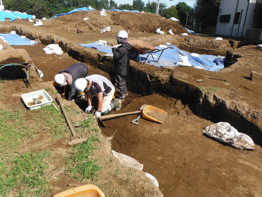 午王山18次発掘途中