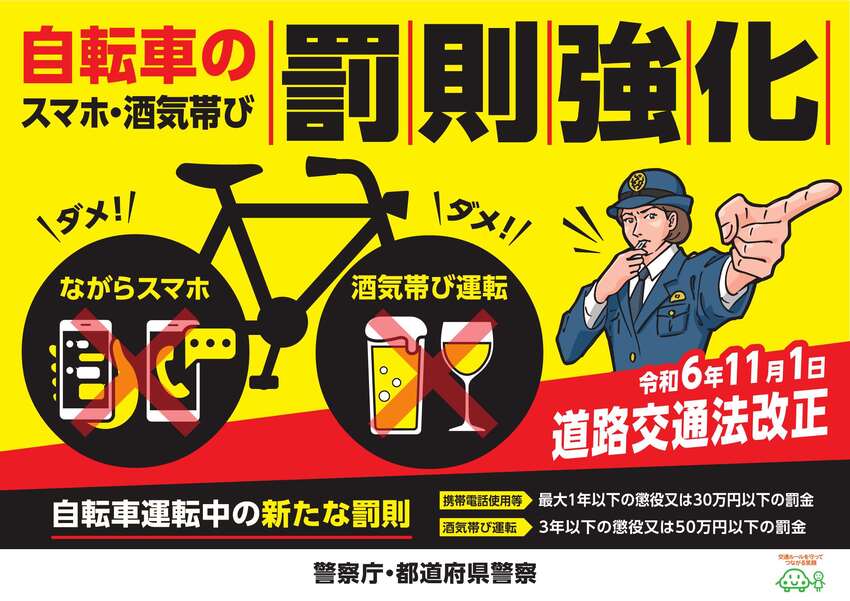 道路交通法改正ポスター(警察庁)