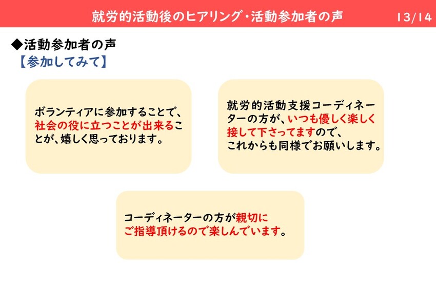 活動感想
