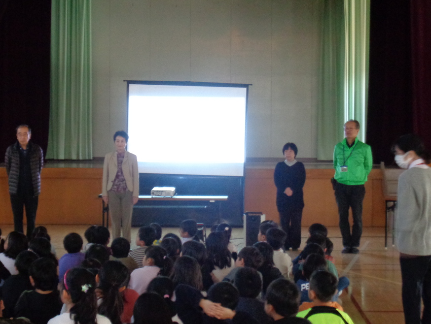 第4小学校での人権教室の様子