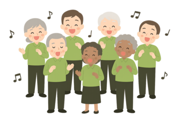 ゴスペルを歌うグループ