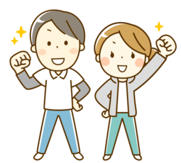 挿絵：応援する人たち