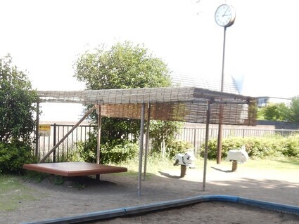チビッコ公園日除け設置後の画像