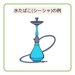 画像：水たばこ（シーシャ）の例
