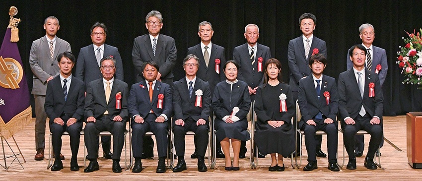 写真:和光市優秀建設工事施工者表彰式